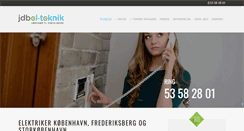 Desktop Screenshot of jdb-elteknik.dk